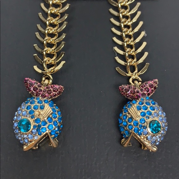 Betsey Johnson CATCH of the day earrings - Picture 4 of 6